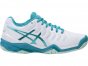 Asics Gel-Resolution 7 Tennis Shoes For Women White/Light Turquoise 437ENAPG