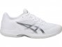 Asics Gel-Court Tennis Shoes For Men White/Silver 650XBDYA