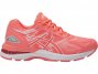 Asics Gel-Nimbus 19 Running Shoes For Kids Coral/White/Coral 091UHSNY