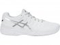 Asics Gel-Resolution 7 Tennis Shoes For Men White/Silver 788YVDFV