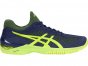 Asics Court Ff Tennis Shoes For Men Indigo Blue/Yellow 554TLZVP