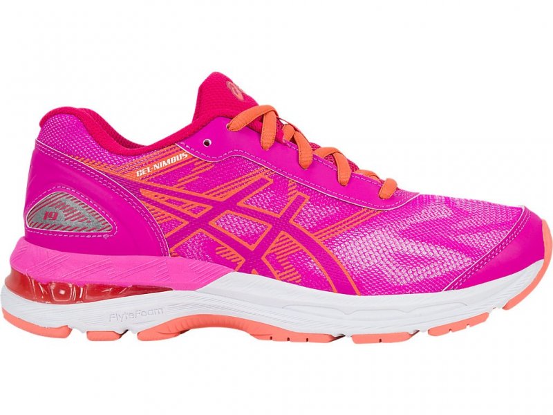 Asics Gel-Nimbus 19 Running Shoes For Kids Pink/Coral Pink 994IZOUP