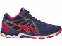 Asics Gel-Netburner Ballistic Shoes For Men Indigo Blue/Red/Gold 307GUFIC