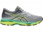 Asics Gel-Cumulus 19 Running Shoes For Women Grey/Dark Grey/Yellow 303RMOOG