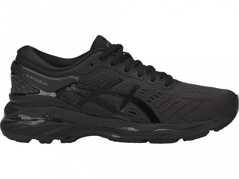 Asics Gel-Kayano 24 Running Shoes For Women Dark Grey/Dark Grey/Black 671VJTJF