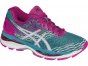 Asics Gel-Nimbus 18 Running Shoes For Women Silver/Pink 590HYYYR