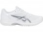 Asics Gel-Court Tennis Shoes For Women White/Silver 039AUJVI