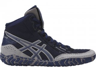 Asics Aggressor 3 Shoes For Men Indigo Blue/Indigo Blue/Grey 493DDJUP