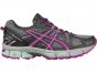Asics Gel-Kahana 8 Running Shoes For Women Dark Grey/Pink/Mint 571MLBLC