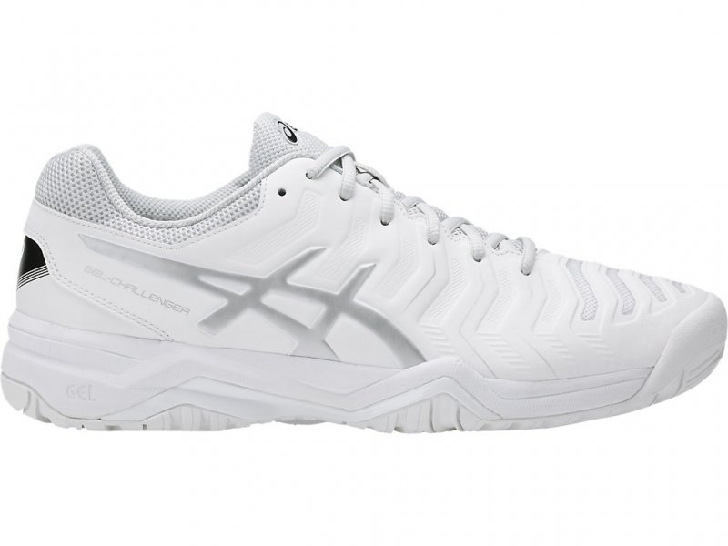 Asics Gel-Challenger 11 Tennis Shoes For Men White/Silver 817PJLTM