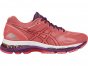 Asics Gel-Nimbus 19 Running Shoes For Women Coral/Dark Purple/White 228KHDOD