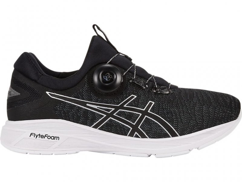 Asics Dynamis Running Shoes For Women Dark Grey/Black/White 031CELQF