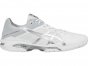Asics Gel-Solution Speed 3 Tennis Shoes For Men White/Silver 818XHEMC