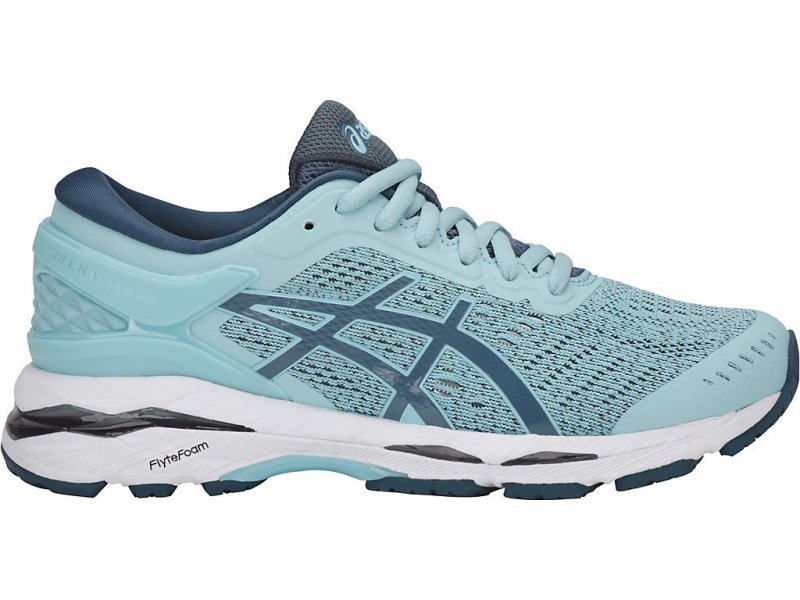 Asics Gel-Kayano 24 Shoes For Kids Blue/White 317JMZIP