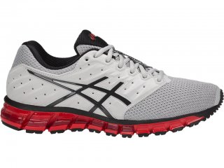 Asics Gel-Quantum 180 Running Shoes For Men Grey/Red 801NUZNY
