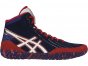 Asics Aggressor 3 Shoes For Men Blue/White/Red 770UINSQ