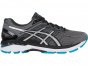 Asics Gt-2000 5 Running Shoes For Men Dark Grey/Silver/Blue 116TQRAW