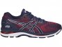 Asics Gel-Nimbus 20 Running Shoes For Men Indigo Blue/Indigo Blue/Red 081HRIFD