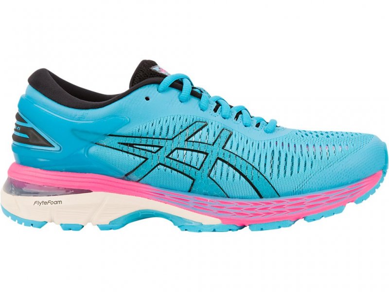 Asics Gel-Kayano 25 Running Shoes For Women Light Turquoise/Black 288WVRRD