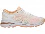 Asics Gel-Kayano 24 Running Shoes For Women White/Apricot 163UQKVK