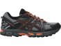 Asics Gel-Kahana 8 Running Shoes For Men Black/Orange/Dark Grey 517OUNIF