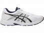 Asics Gel-Contend 4 Running Shoes For Men White/Black/Blue 210FTBQV
