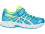 Asics Pre-Contend 4 Ps Running Shoes For Kids Light Turquoise/White/Yellow 045TDCJM