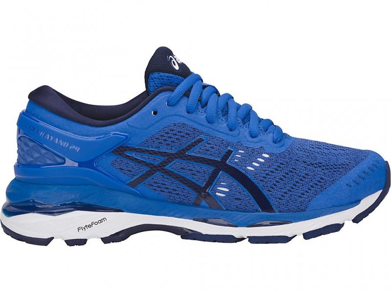 Asics Gel-Kayano 24 Shoes For Kids Blue/Indigo Blue/White 949EQNFD