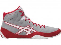 Asics Dan Gable Shoes For Men Grey/White/Red 663RPMTW Asics Dan Gable Shoes For Men Grey/White/Red 663RPMTW