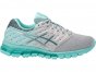 Asics Gel-Quantum 180 Running Shoes For Women Grey/Blue/Grey 758RMVHJ
