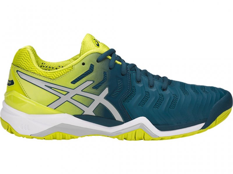 Asics Gel-Resolution 7 Tennis Shoes For Men Blue/White 141WHYGD