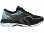 Asics Gel-Cumulus 19 Running Shoes For Women Black/Blue/White 861HZKAL