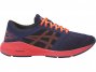 Asics Roadhawk Ff Running Shoes For Kids Indigo Blue/Orange/Black 365TDJTY