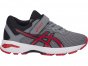 Asics Gt-1000 6 Running Shoes For Kids Grey/Red/Black 803FBWZH