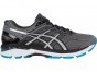 Asics Gt-2000 5 Running Shoes For Men Dark Grey/Silver/Blue 361YFDJD