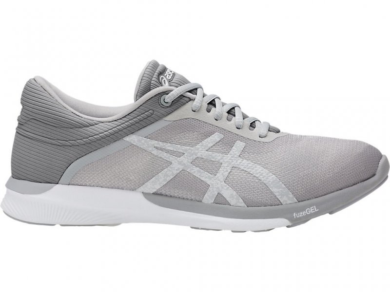 Asics Fuzex Rush Running Shoes For Women White/Silver/Grey 255CCURW