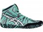 Asics Aggressor 3 Wrestling Shoes For Men White/Dark Blue 746YFVBI