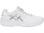 Asics Gel-Resolution 7 Tennis Shoes For Women White/Silver 283HDNTZ