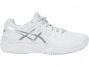 Asics Gel-Resolution 7 Tennis Shoes For Women White/Silver 283HDNTZ