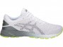 Asics Dynaflyte Running Shoes For Men White/Black/Grey 623ZOWNT