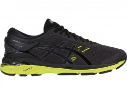 Asics Gel-Kayano 24 Running Shoes For Men Black/Green 851EBVGY Asics Gel-Kayano 24 Running Shoes For Men Black/Green 851EBVGY