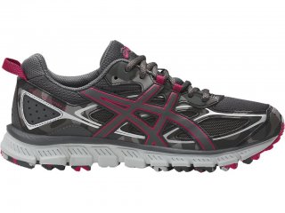 Asics Gel-Scram Running Shoes For Women Dark Grey/Dark Grey/Pink 222PFUKM