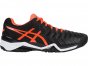 Asics Gel-Resolution 7 Tennis Shoes For Men Black/Orange/White 543OTBDR