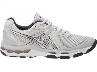 Asics Gel-Netburner Ballistic Volleyball Shoes For Women Grey/Silver/Dark Grey 656XUMHL