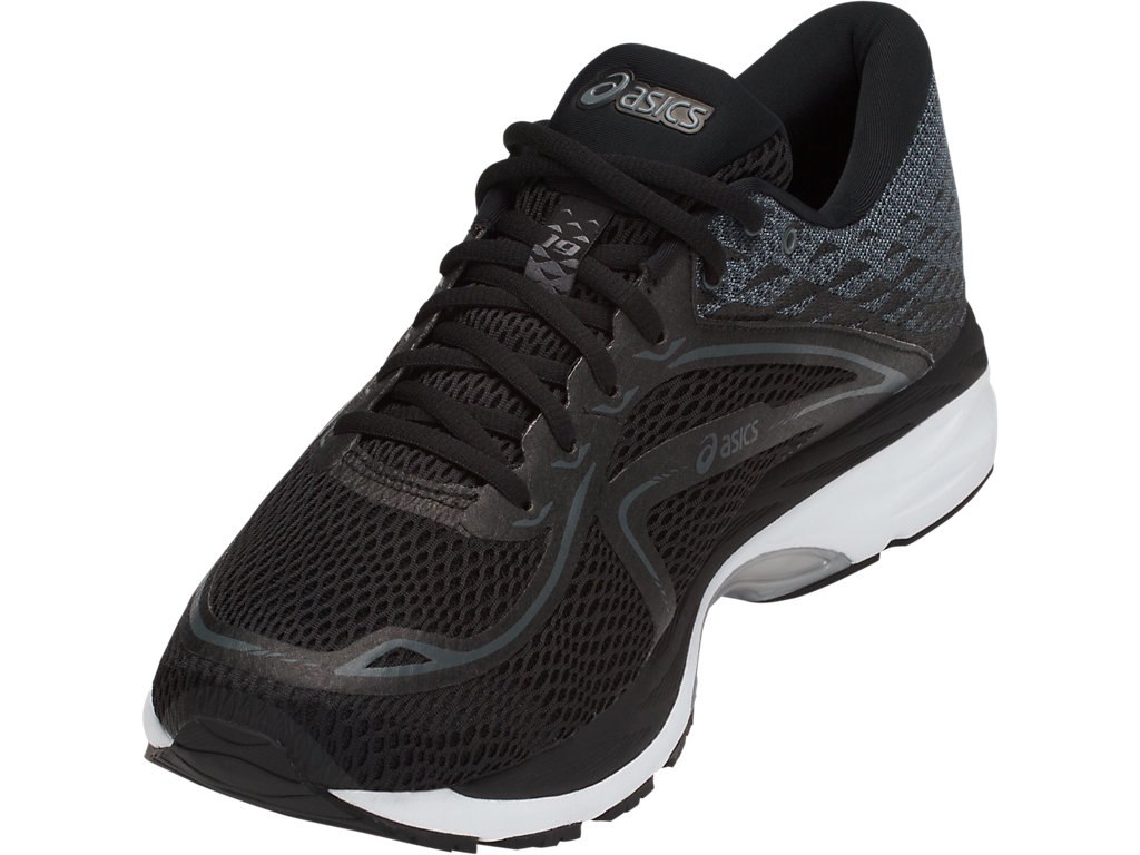 Asics Gel-Cumulus 19 Running Shoes For Men Black/White/Black 004WRJVS
