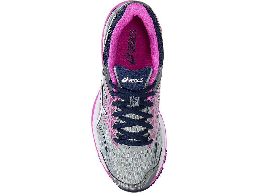 Asics Gt-2000 5 Running Shoes For Women Grey/White/Pink 005WBAEV