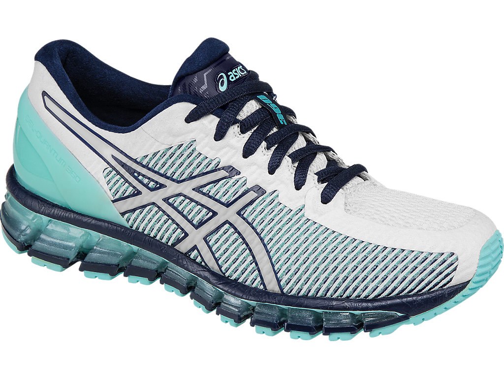 Asics Gel-Quantum 360 Running Shoes For Women Blue/White/Navy 014LUXFD