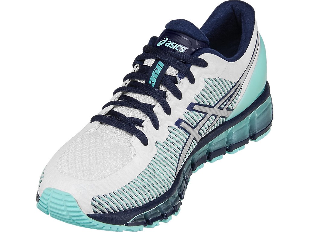 Asics Gel-Quantum 360 Running Shoes For Women Blue/White/Navy 014LUXFD