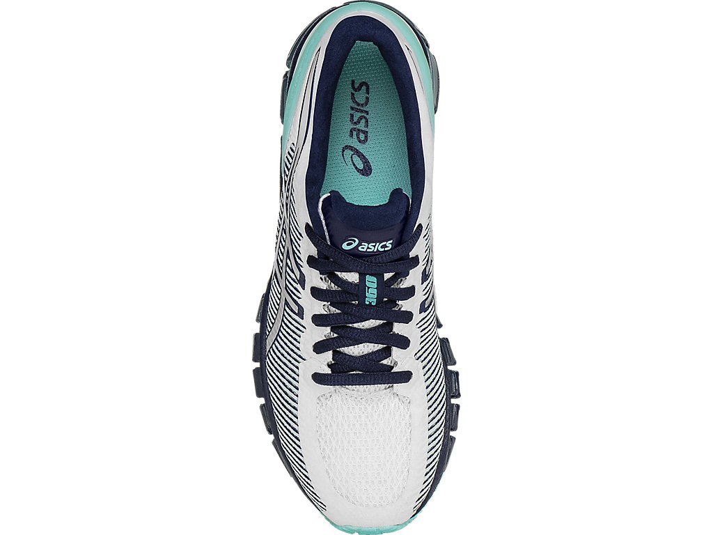 Asics Gel-Quantum 360 Running Shoes For Women Blue/White/Navy 014LUXFD