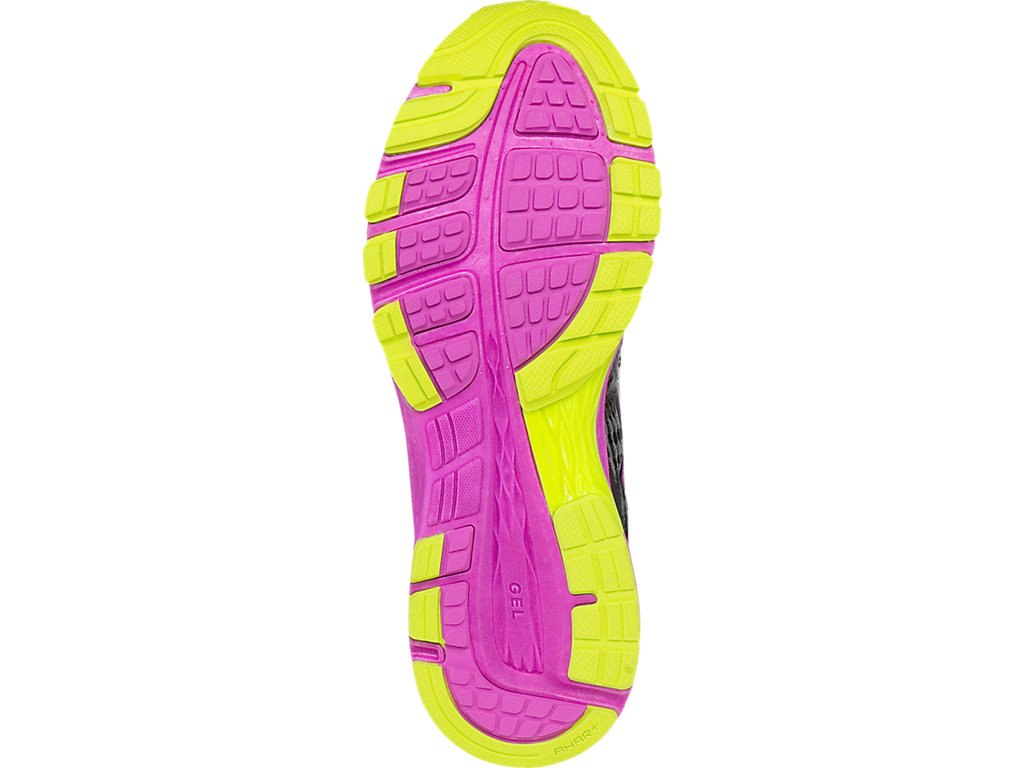 Asics Dynaflyte Running Shoes For Women Black/Pink/Yellow 016YPXHG
